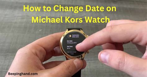 michael kors watch how to change date|how to change Michael Kors date.